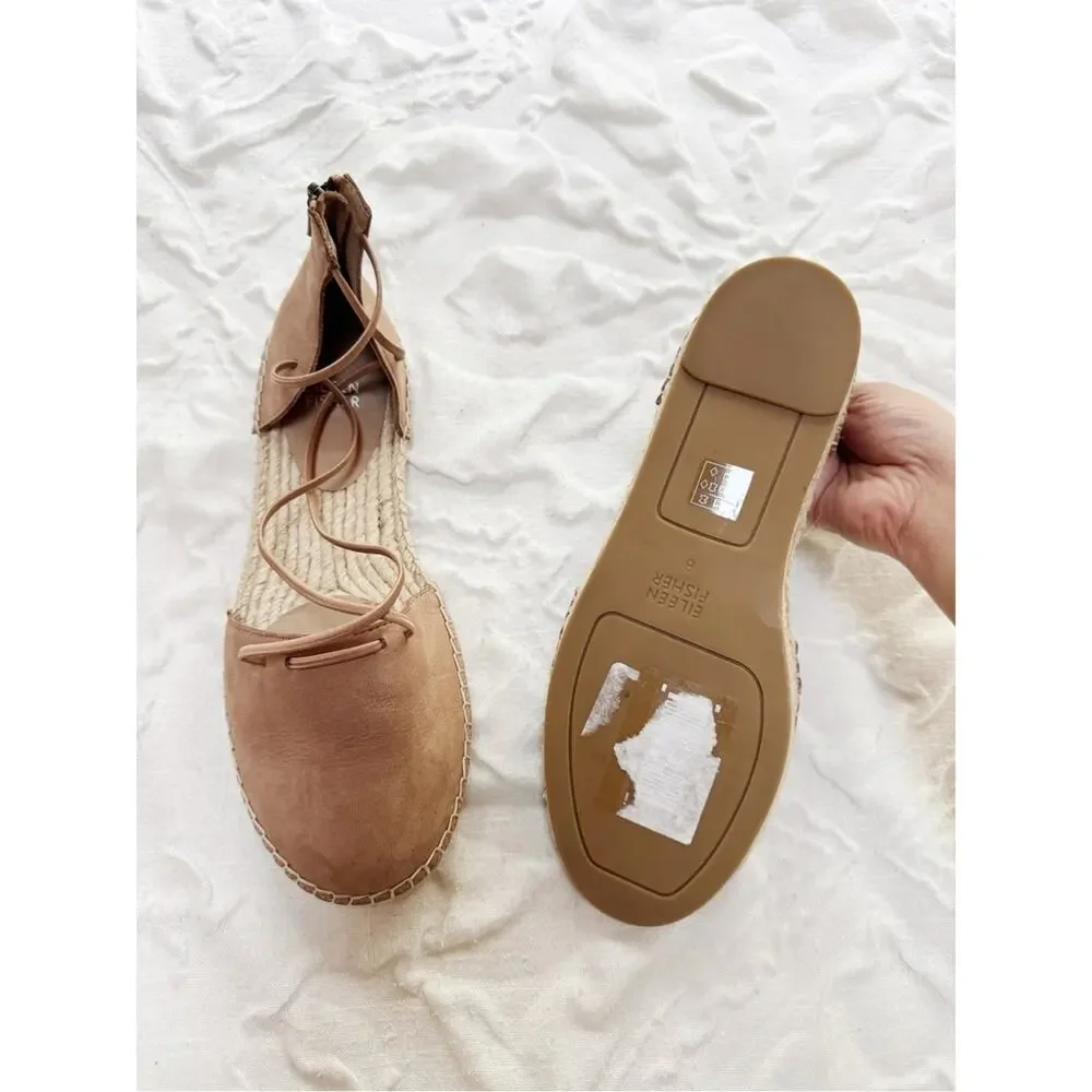 Eileen Fisher Lace Espadrille Size 8 New $155